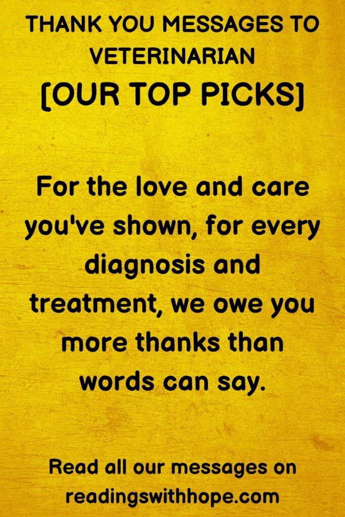40 Thank You Messages to Veterinarian