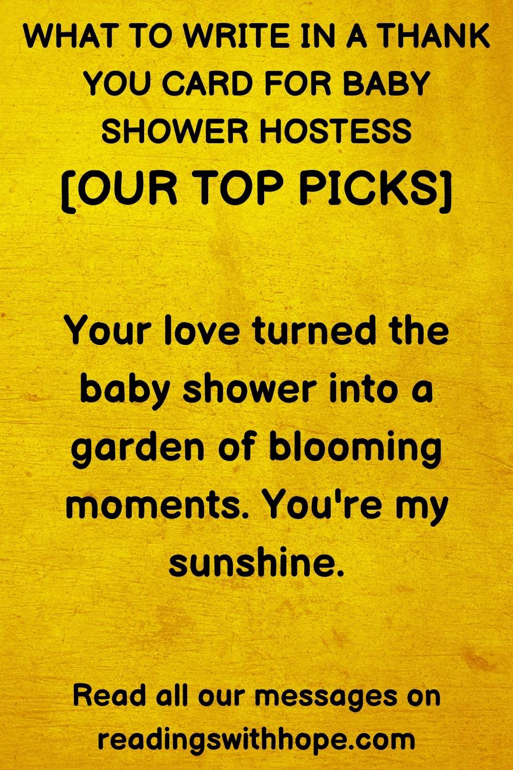 What to Write in a Thank You Card for Baby Shower Hostess