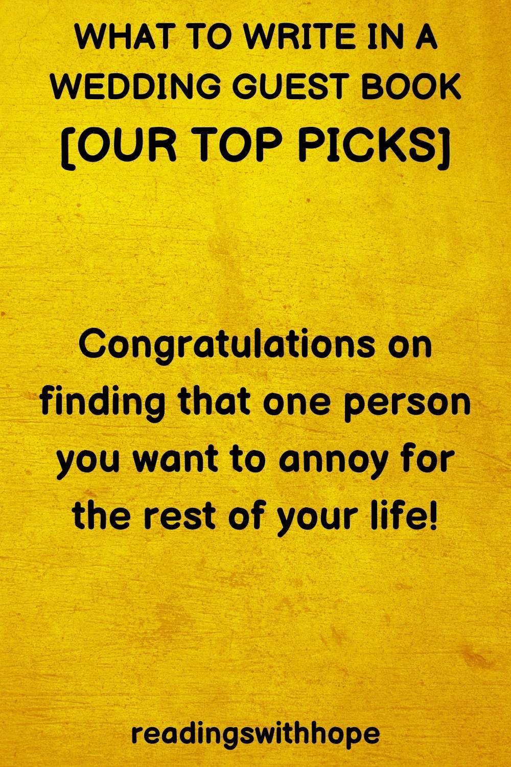 What to Write in a Wedding Guest Book