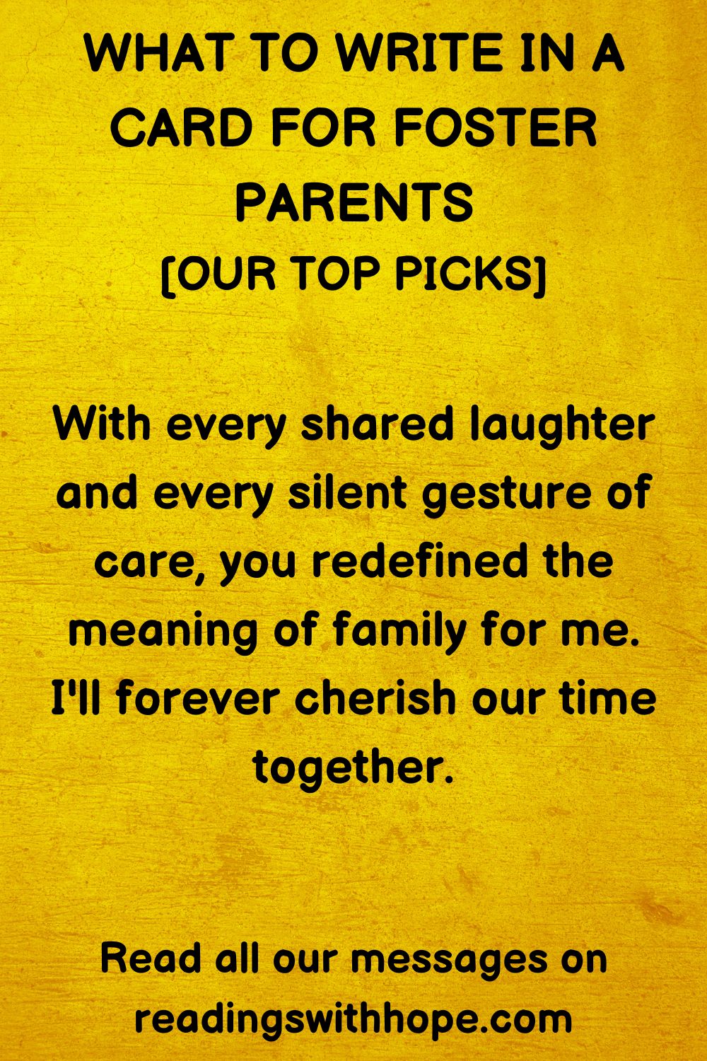 What to Write in a Card for Foster Parents