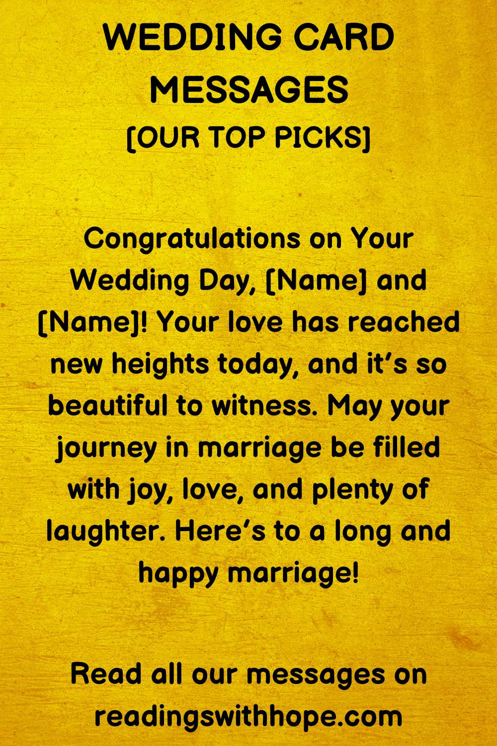 What to Write in a Wedding Card