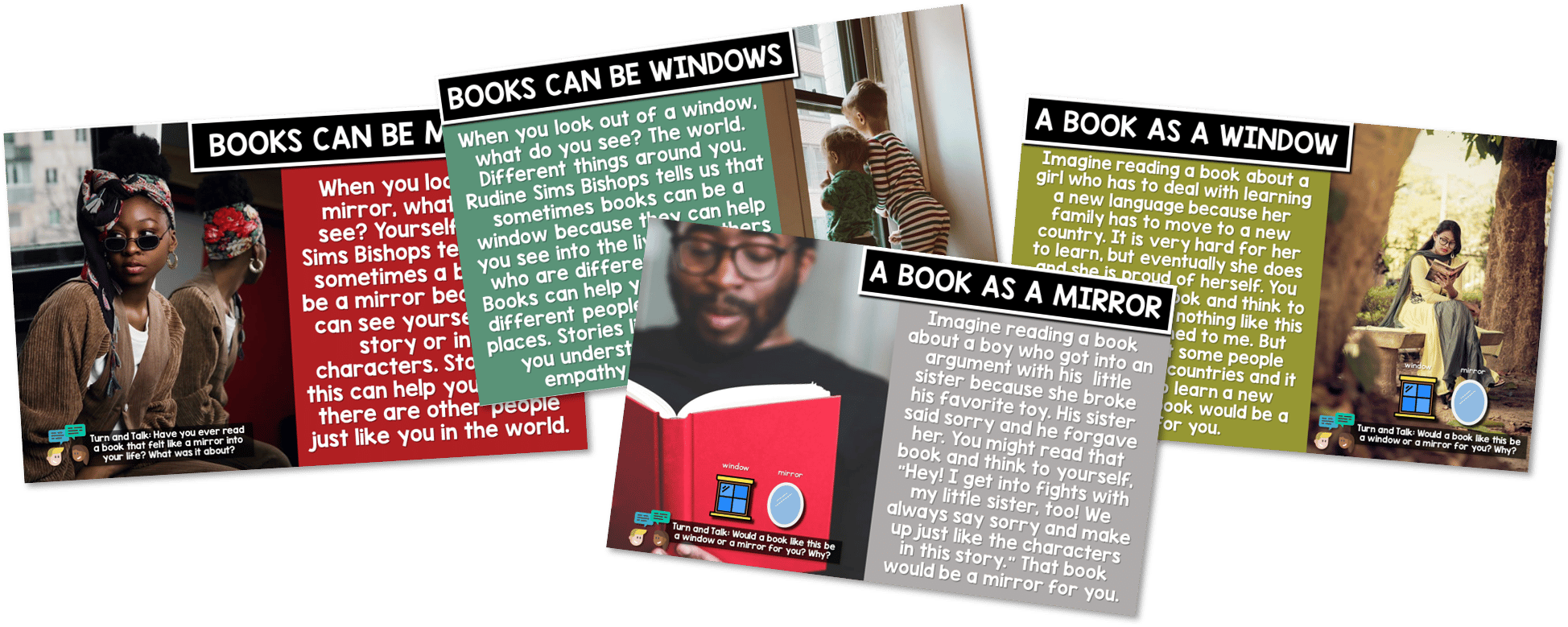 Books as Mirrors and Windows (As Defined by Dr. Rudine Sims