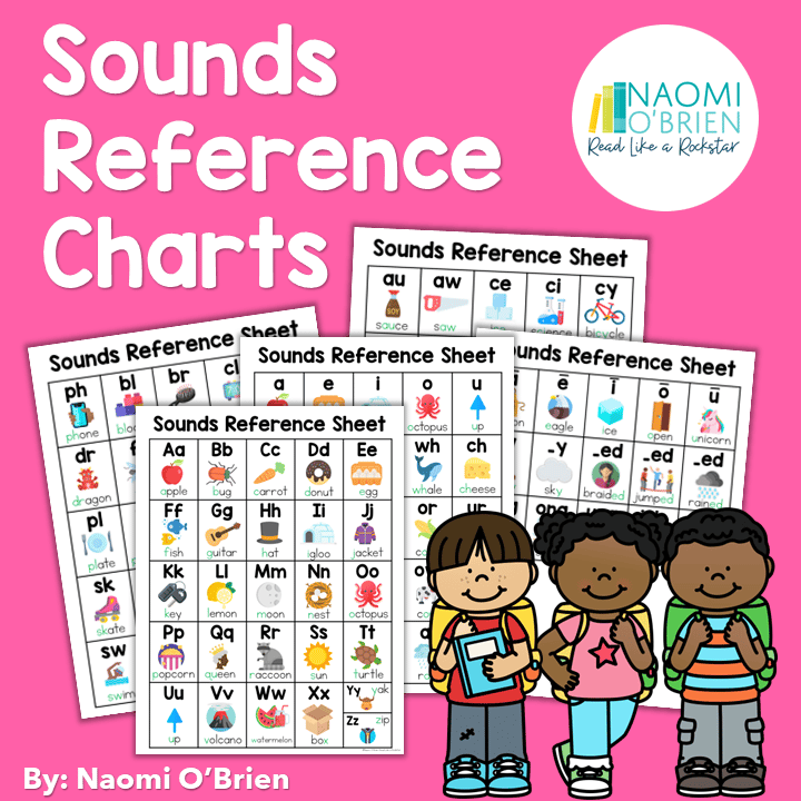 Phonics Reference Charts Letter Sounds Naomi O'Brien Read Like a Rockstar