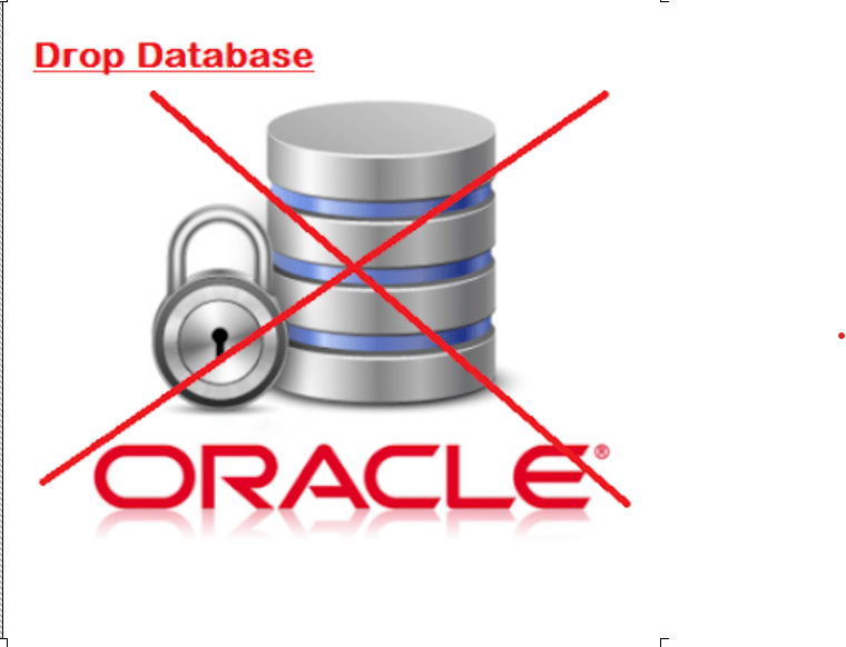 drop database command in oracle