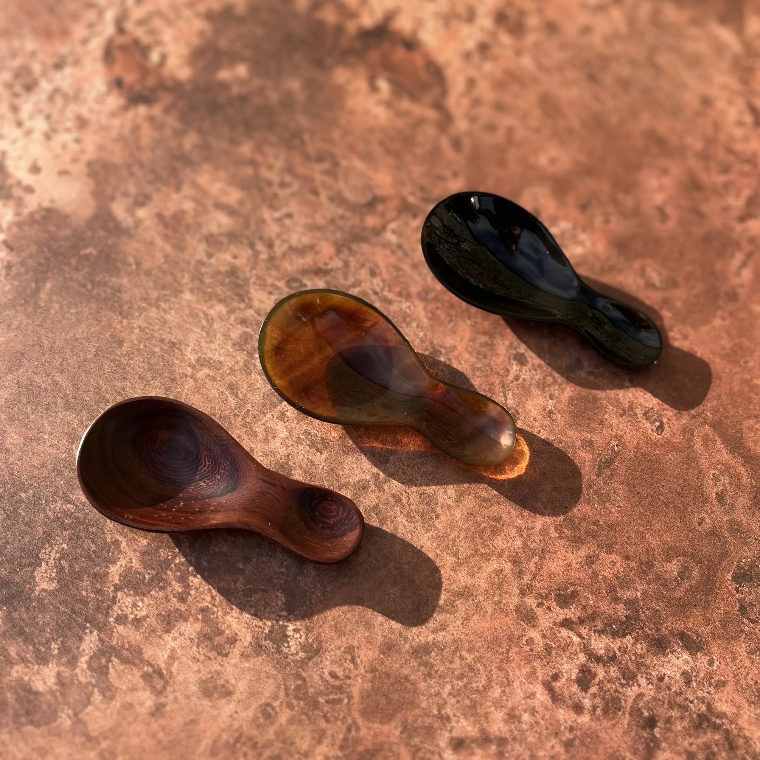 Tea Caddy Spoon Reads Coffee