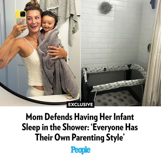 Mom Defends Having Her Infant Sleep in the Shower ‘Everyone Has Their