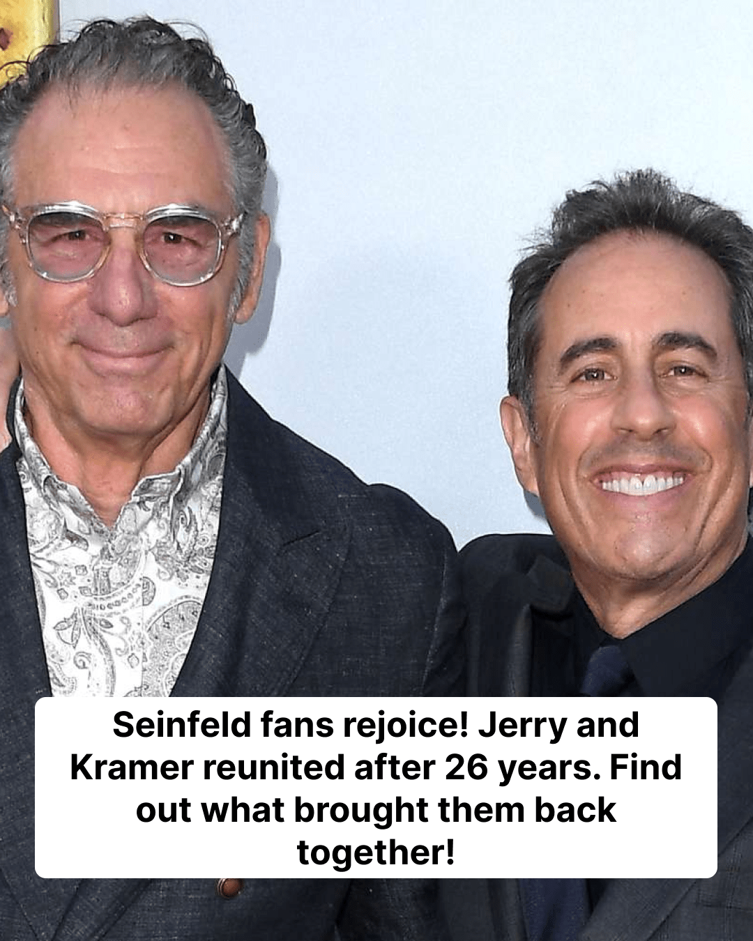 Jerry Seinfeld, Michael Richards Reunite 26 Years After ‘Seinfeld