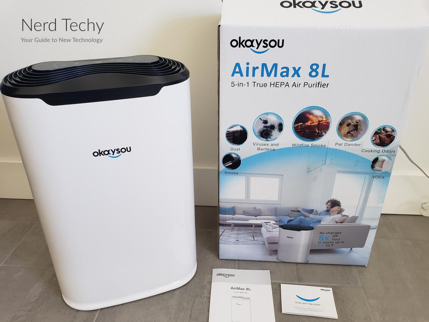 Okaysou AirMax 8L Medical Grade Air Purifier Powerful Air Cleaning System