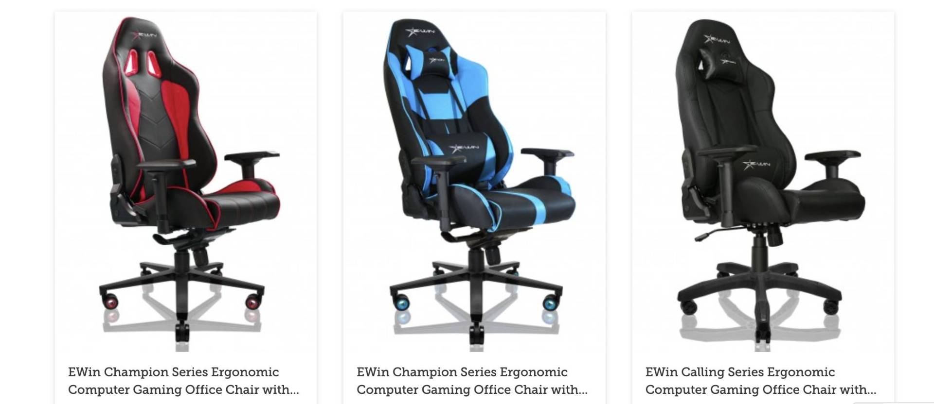 EWin Gaming Chair, Ergonomically Office and Home Office Approved