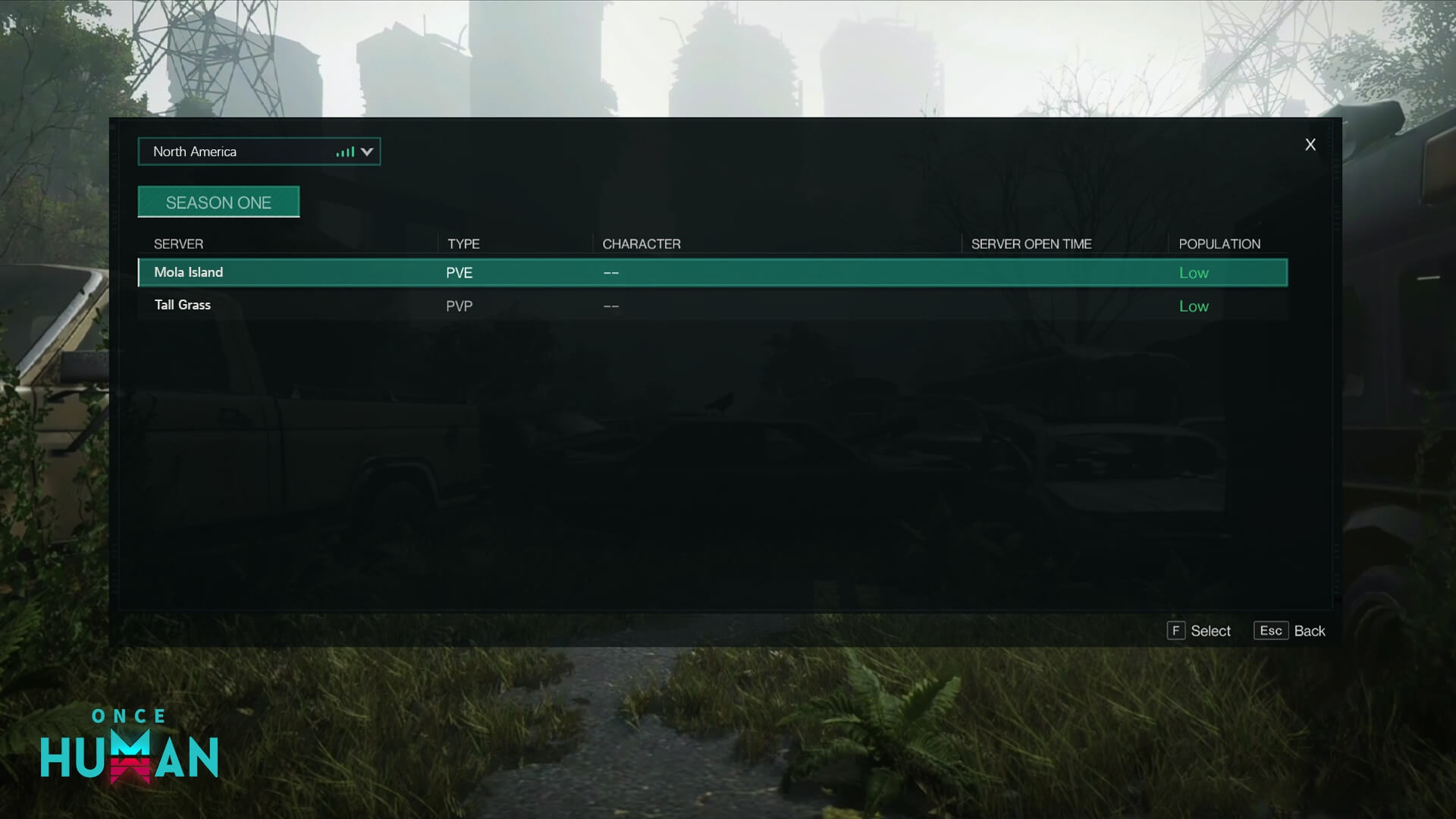 Once Human server transfer: Can you have the same character on