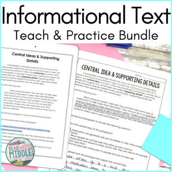 Informational Text Reading Comprehension Passages Bundle - Read Write