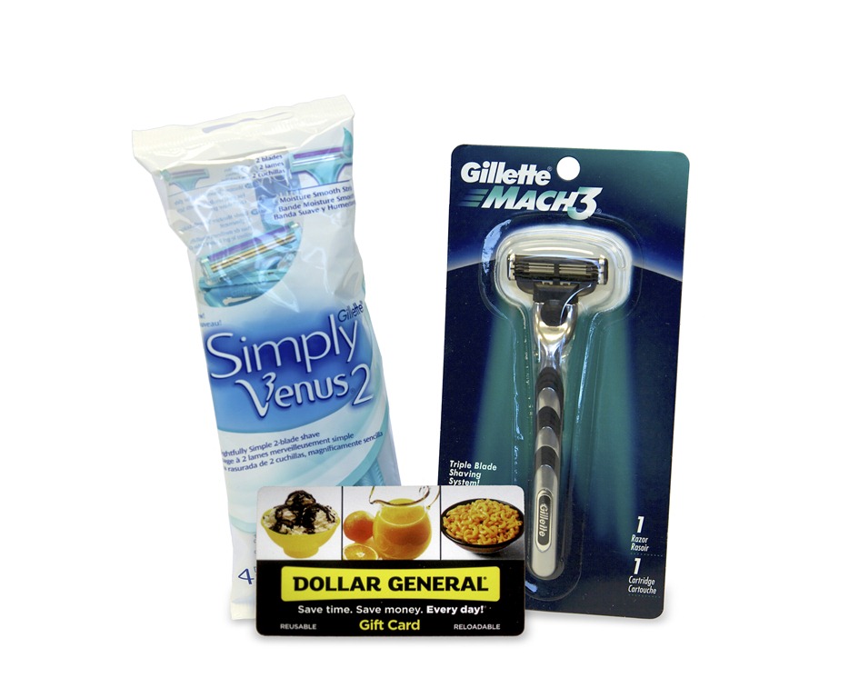 Dollar General/Gillette Prize Pack Giveaway