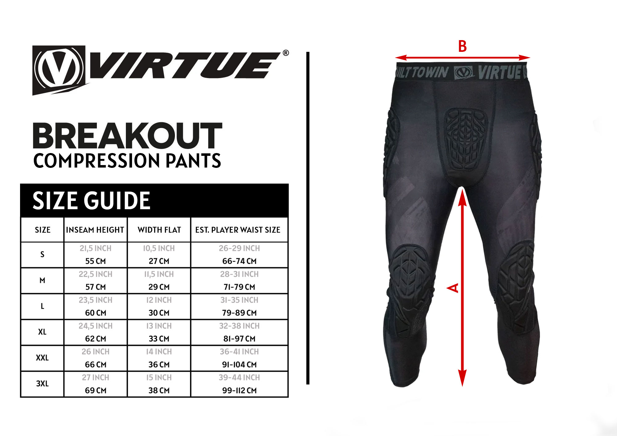 Virtue Breakout Padded Compression Pants