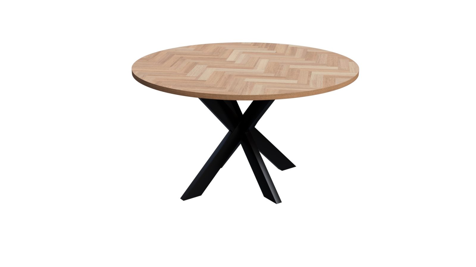 runt bord 80cm Round Volden Fishbone Table With Matrix Leg - Ready For Loft