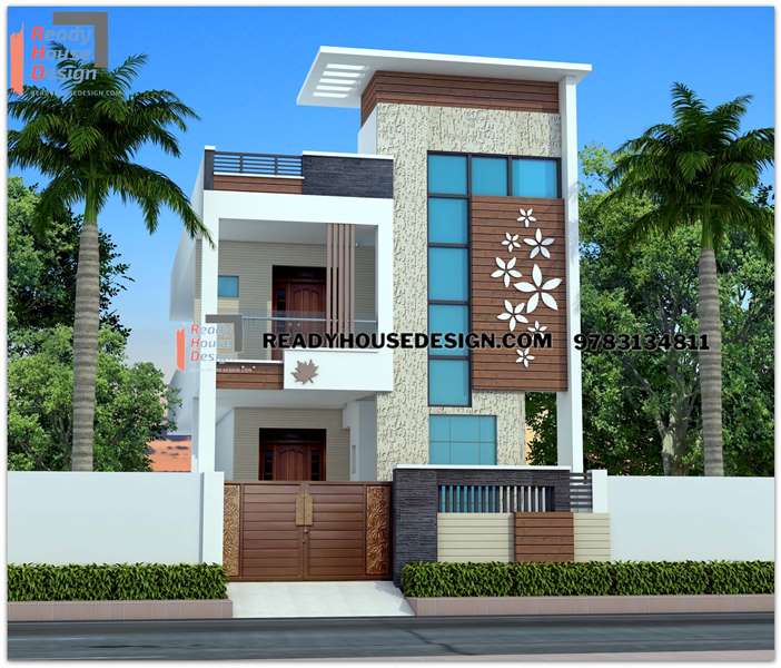 double floor normal house front elevation designs