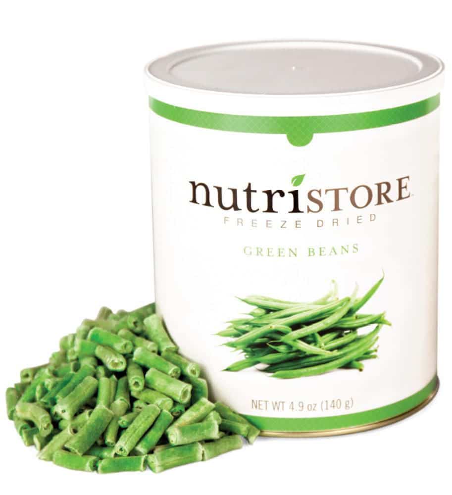 NUTRISTORE Green Beans Freeze Dried 10 Can