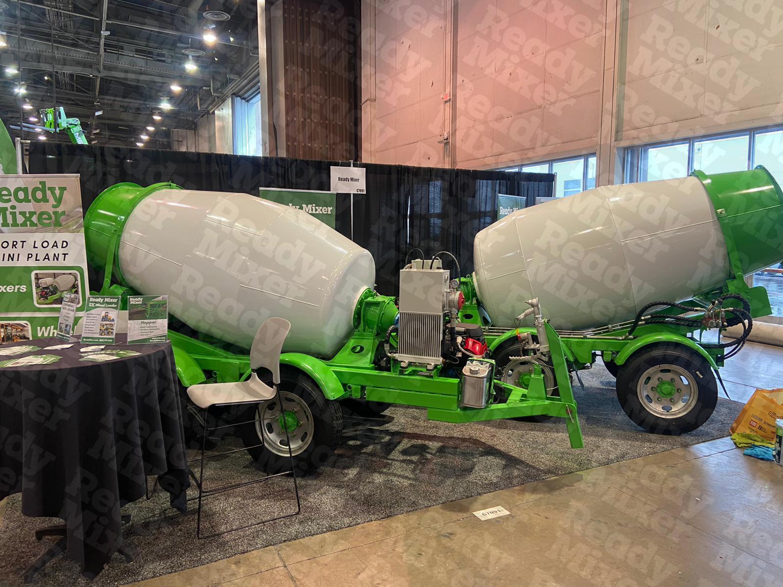 Ready Mixer 3 Yard Portable Concrete Mixing Trailers