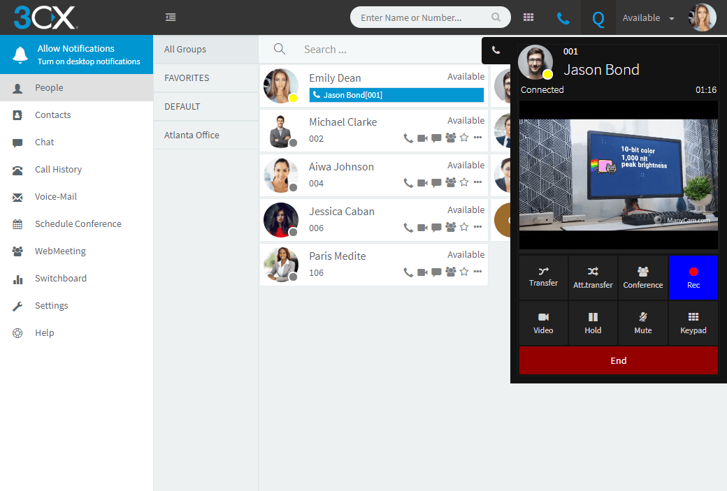 Try out the all new web based softphone in 3CX V15.5, Update 6 BETA
