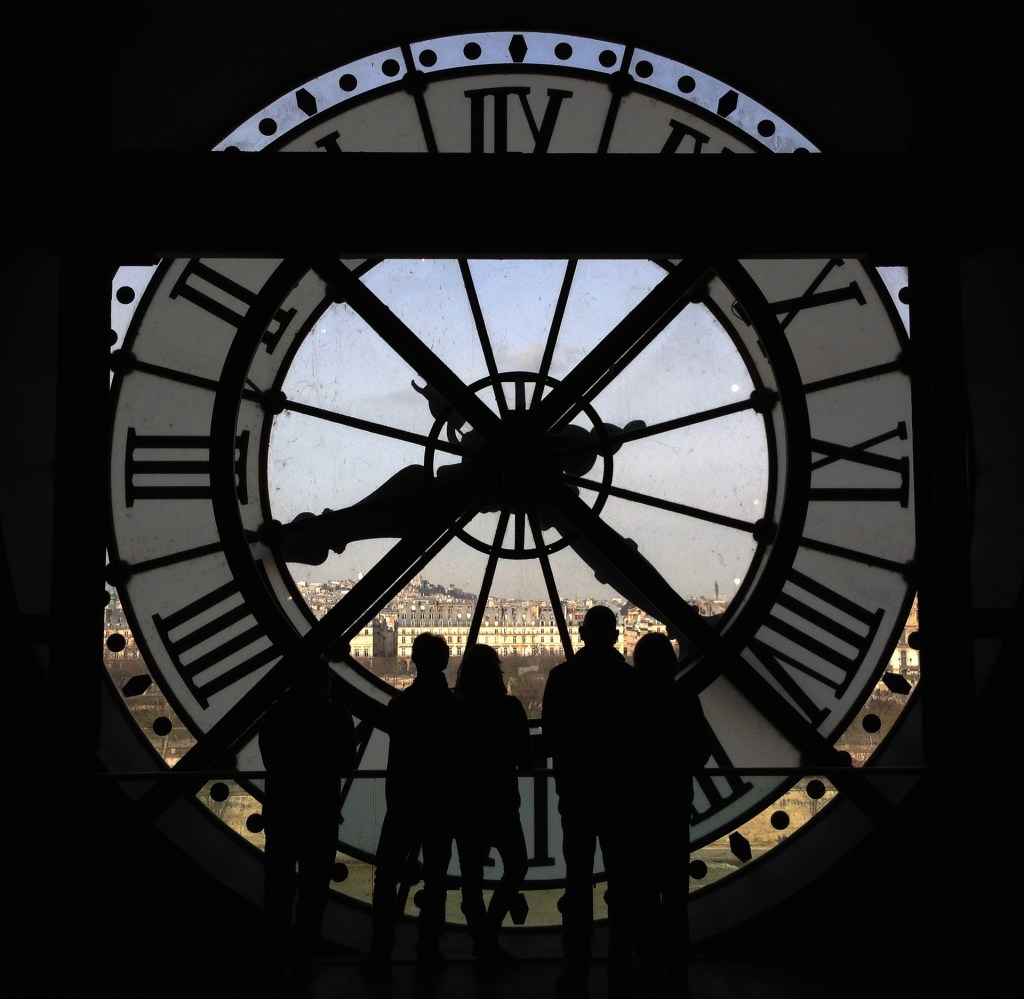 Giant clock at Musee D'Orsay in Paris