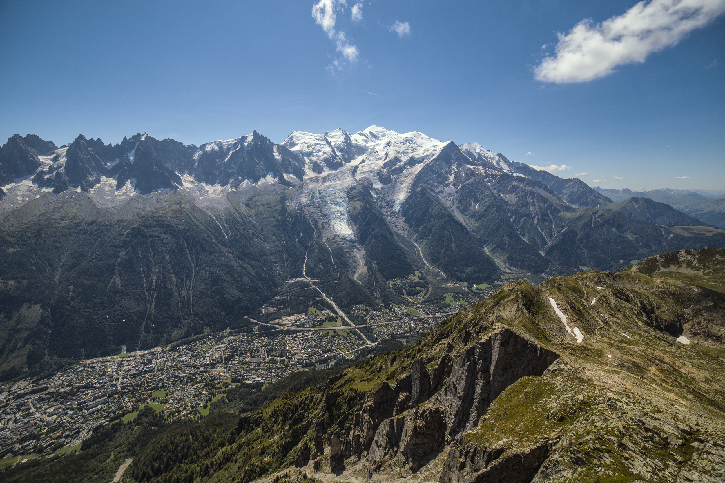 Chamonix Mont Blanc Ready to Fly Away