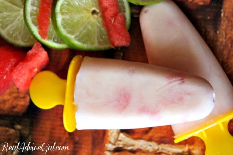 Watermelon Lime Yogurt Popsicle Recipe