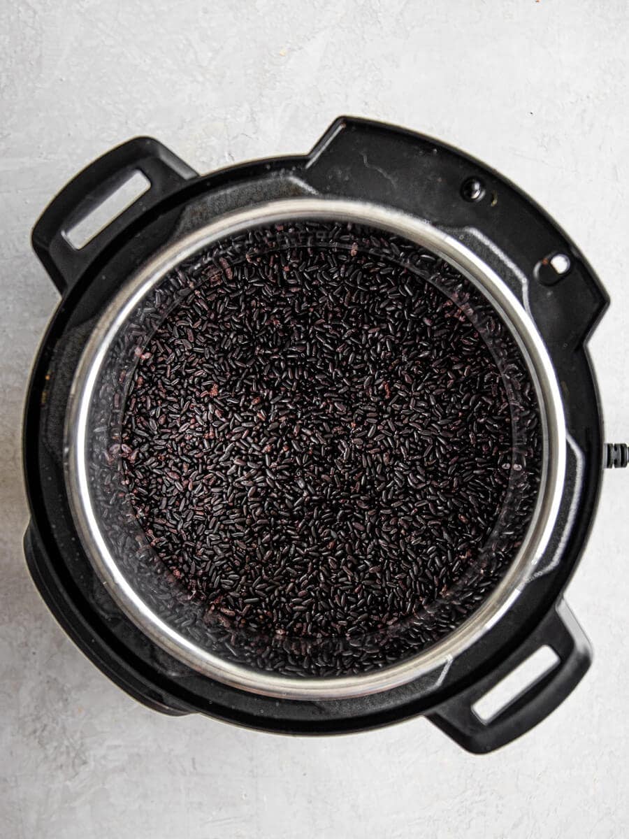 Instant Pot Black Rice (Forbidden Rice) Real + Vibrant