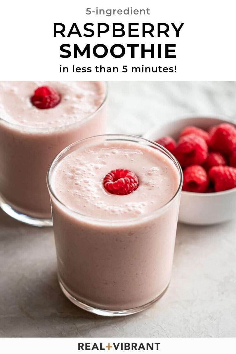Raspberry Smoothie Real + Vibrant