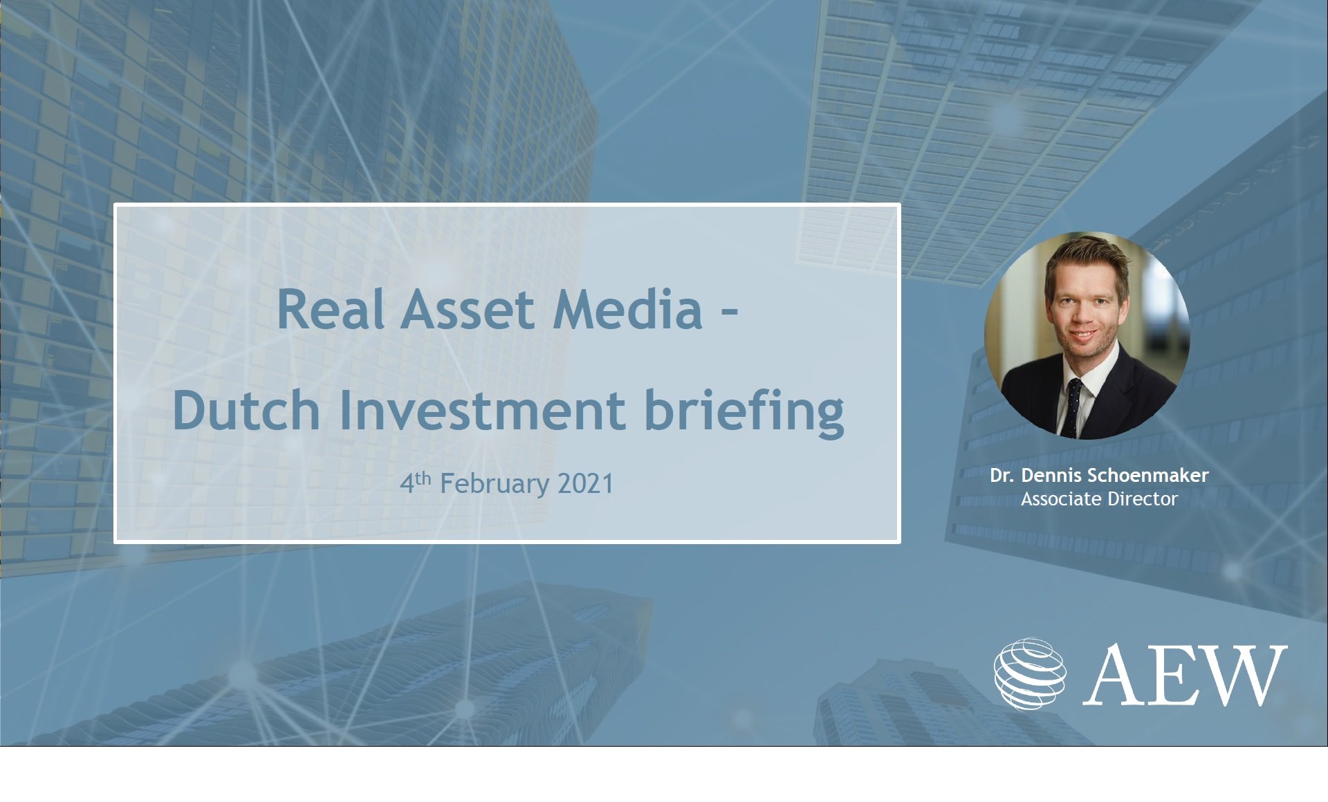 European Outlook 2021 The Netherlands Real Asset Investment Briefings