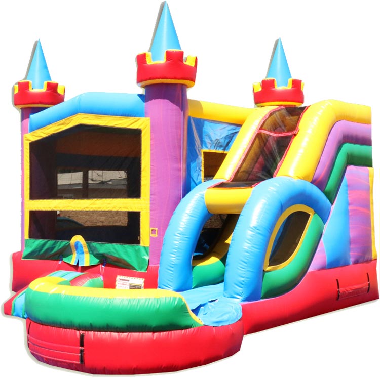 Wet Dry Combo Bounce House Real Bounce Inflatable Rentals Barre, VT