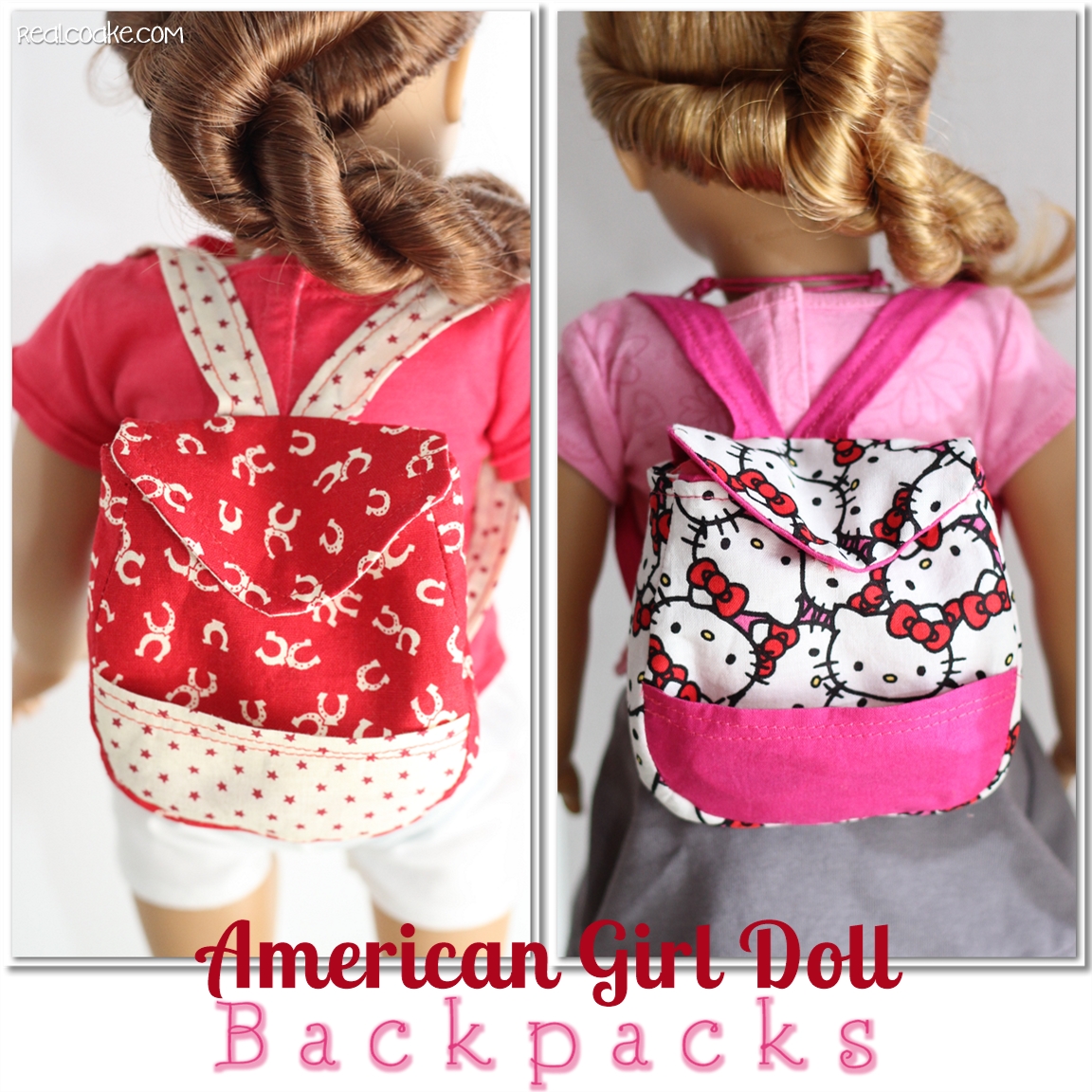 Back to School Backpacks {American Girl Doll Pattern} Real Creative