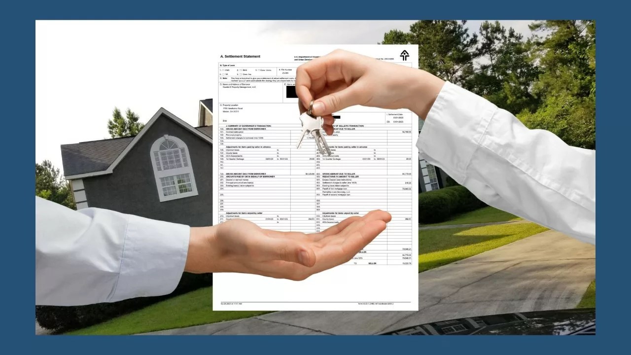 Real Estate Settlement Closing Statement [Example]