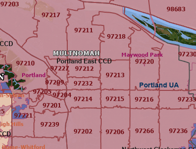 Top 5 Portland, Oregon Zip Code Maps