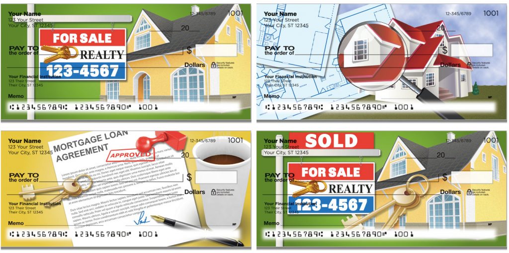 Business & Personal Realtor Checks Real Estate Marketing
