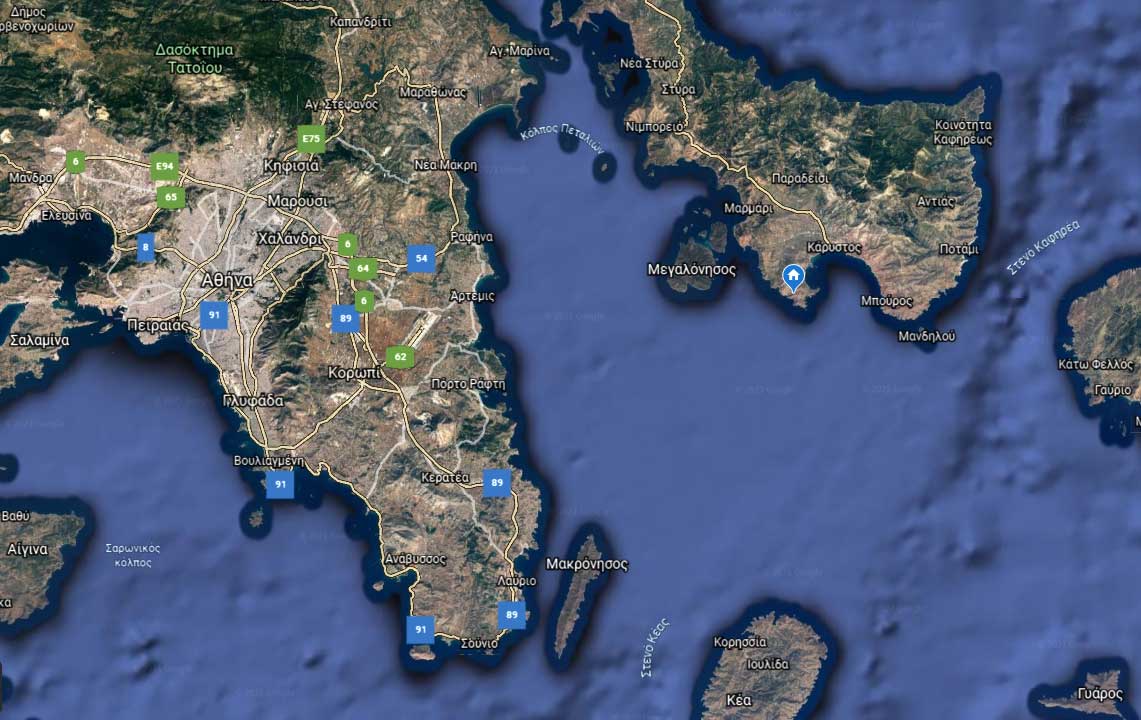 Plot for sale in Karystos, South Evia Real Estate Greek