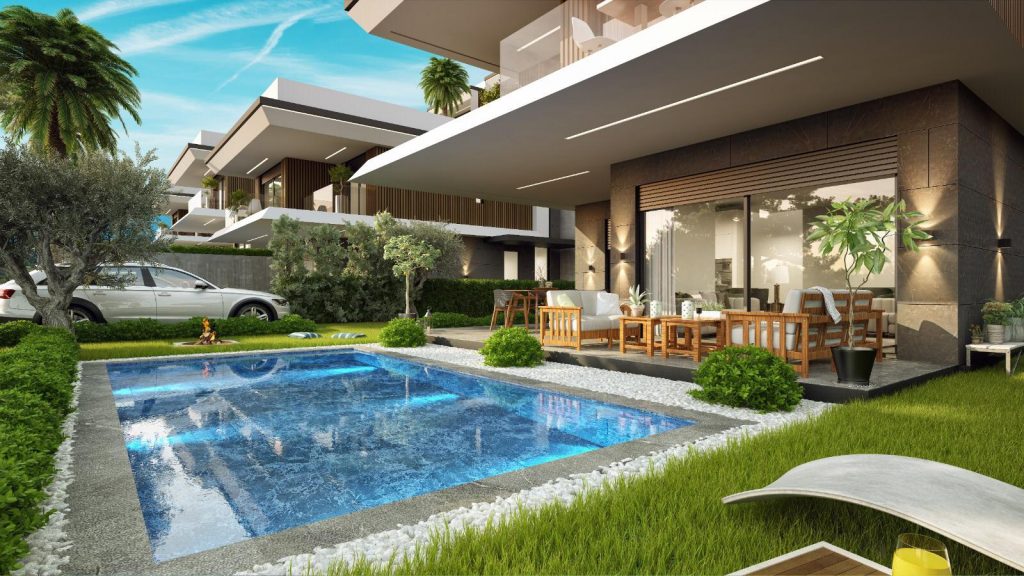 New Private Pool Detached Villa Project in Kusadasi Real Estate Kusadasi