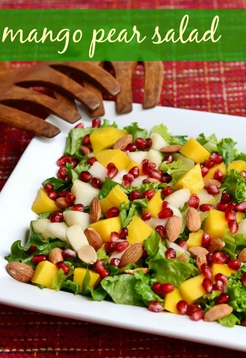 mango pear salad