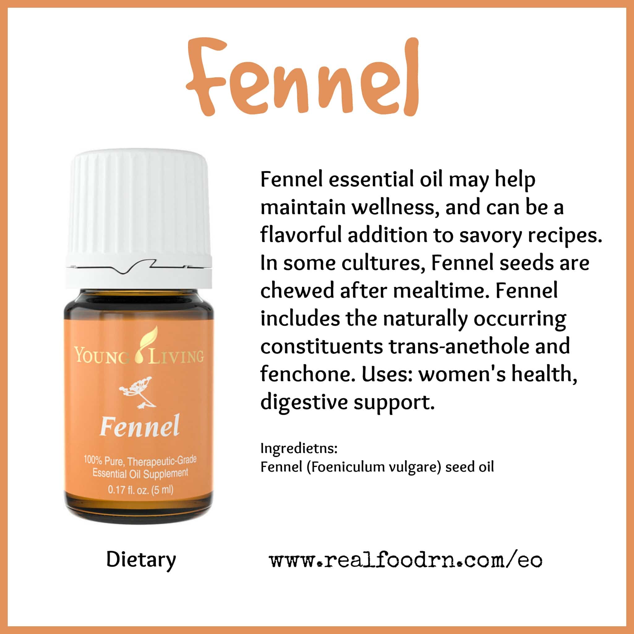 Fennel Essential Oil Real Food RN