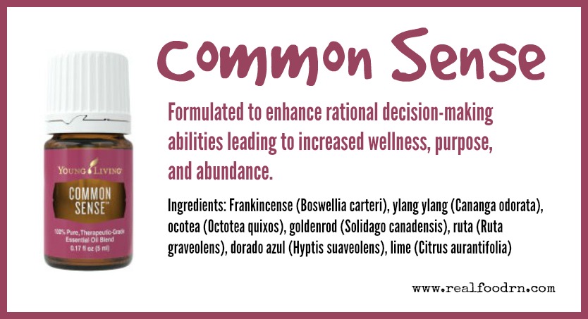 Common Sense Essential Oil Real Food RN