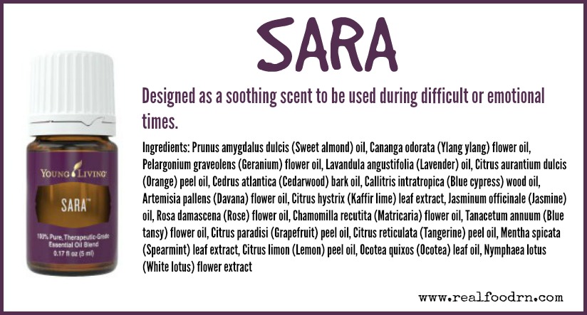 SARA Essential Oil Real Food RN