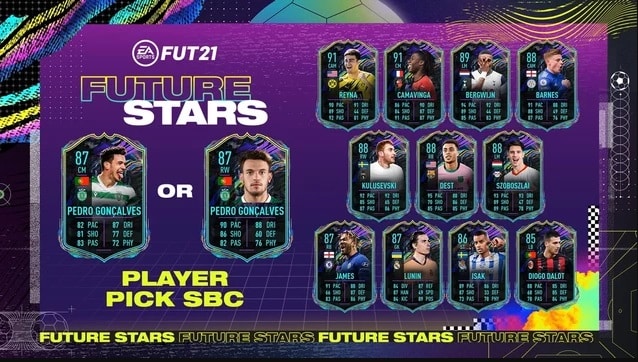 FIFA 21 Future Stars Pedro Gonçalves SBC RealGaming101.pt
