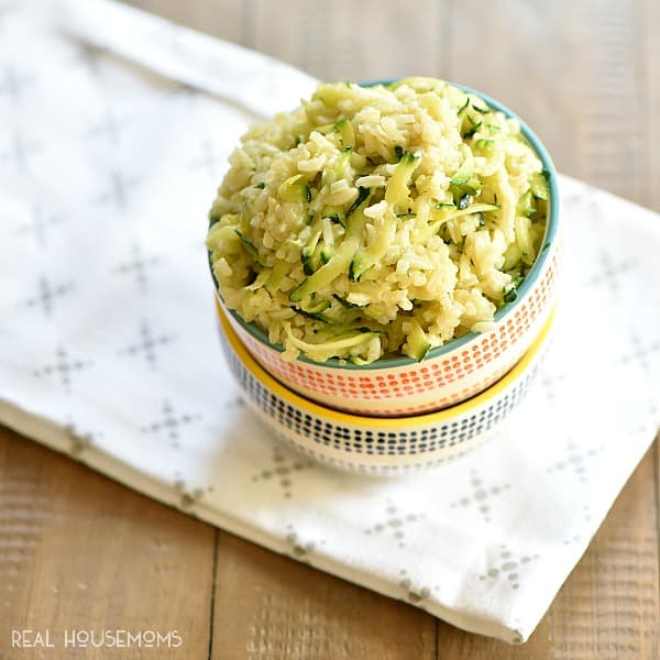 Cheesy Zucchini Rice ⋆ Real Housemoms