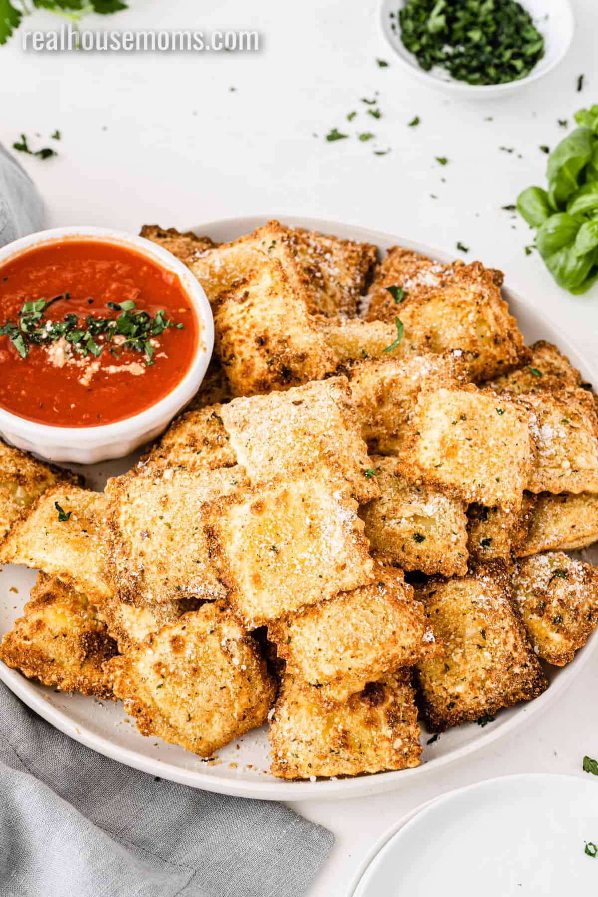 Air Fryer Toasted Ravioli ⋆ Real Housemoms