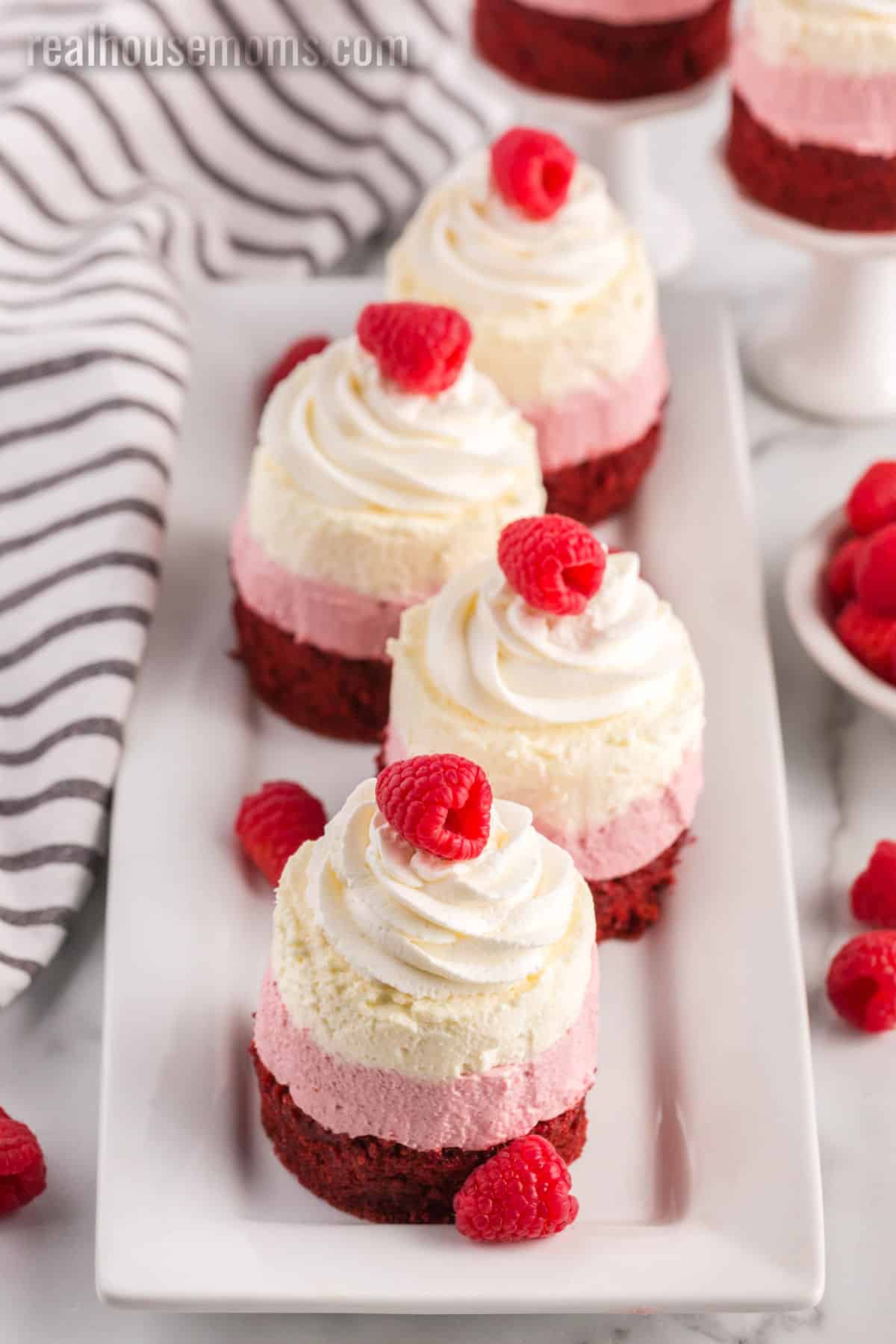 Mini Raspberry Mousse Cakes ⋆ Real Housemoms