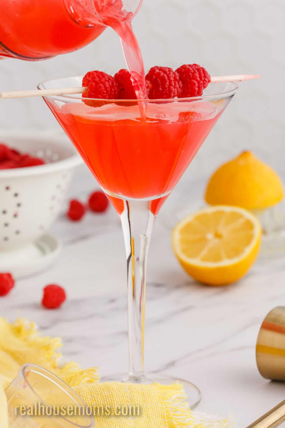 Raspberry Lemon Drop Martinis ⋆ Real Housemoms