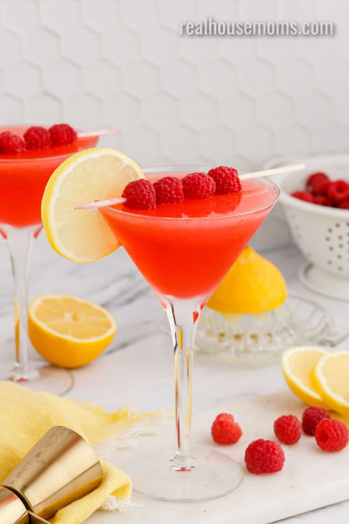 Raspberry Lemon Drop Martinis ⋆ Real Housemoms