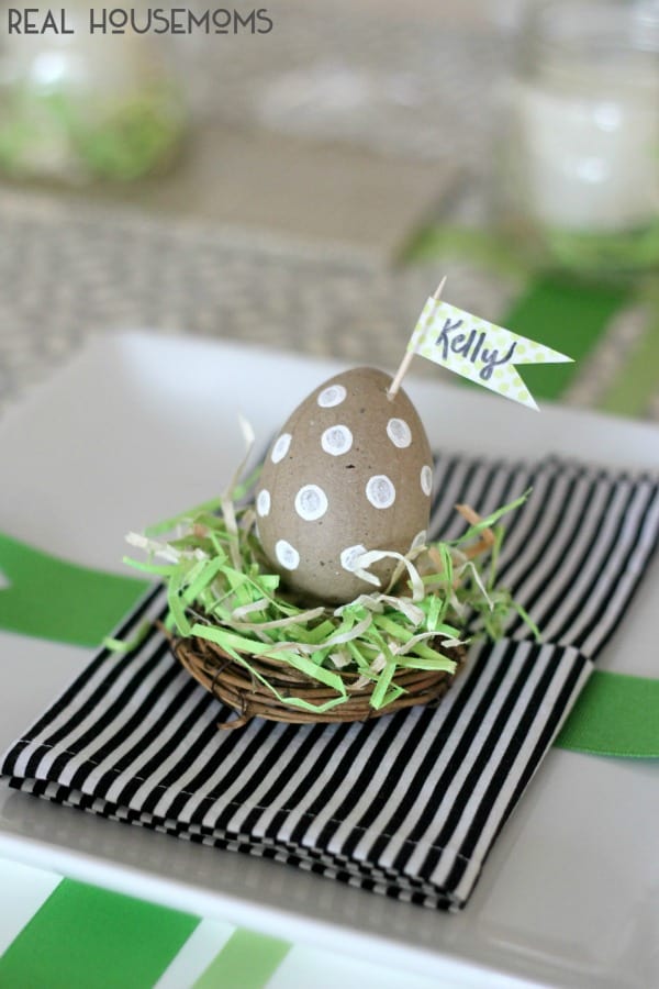 Simple Easter Placecard Idea ⋆ Real Housemoms