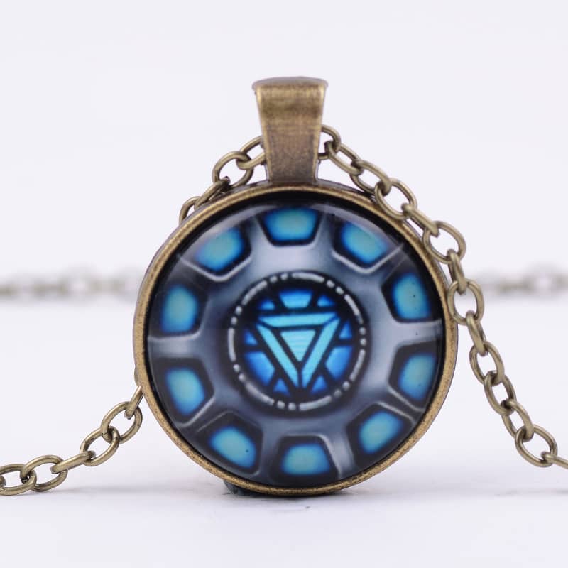 Iron Man Glass Frame Arc Reactor Pendant Necklace (3 Variants) REAL