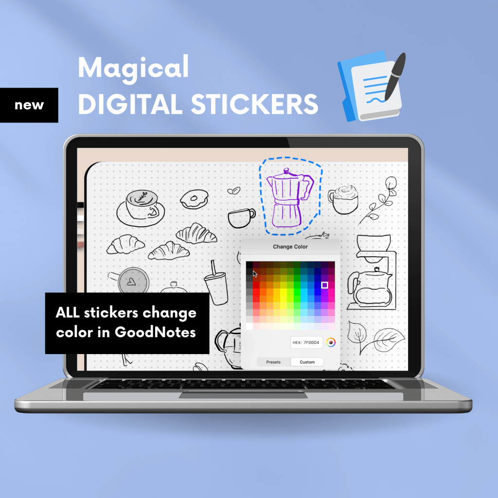Digital Stickers for GoodNotes (5 Collections + Sticker Book)