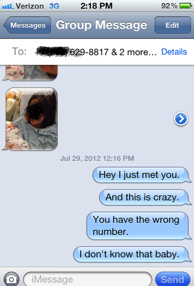 The 20 best responses to a wrong number text REALITYPOD