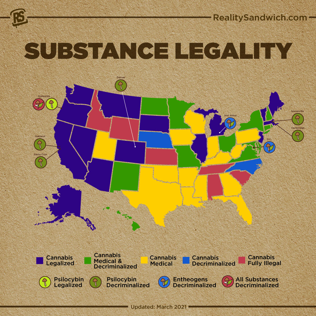 Where on Earth are Psychedelics Legal? Reality Sandwich